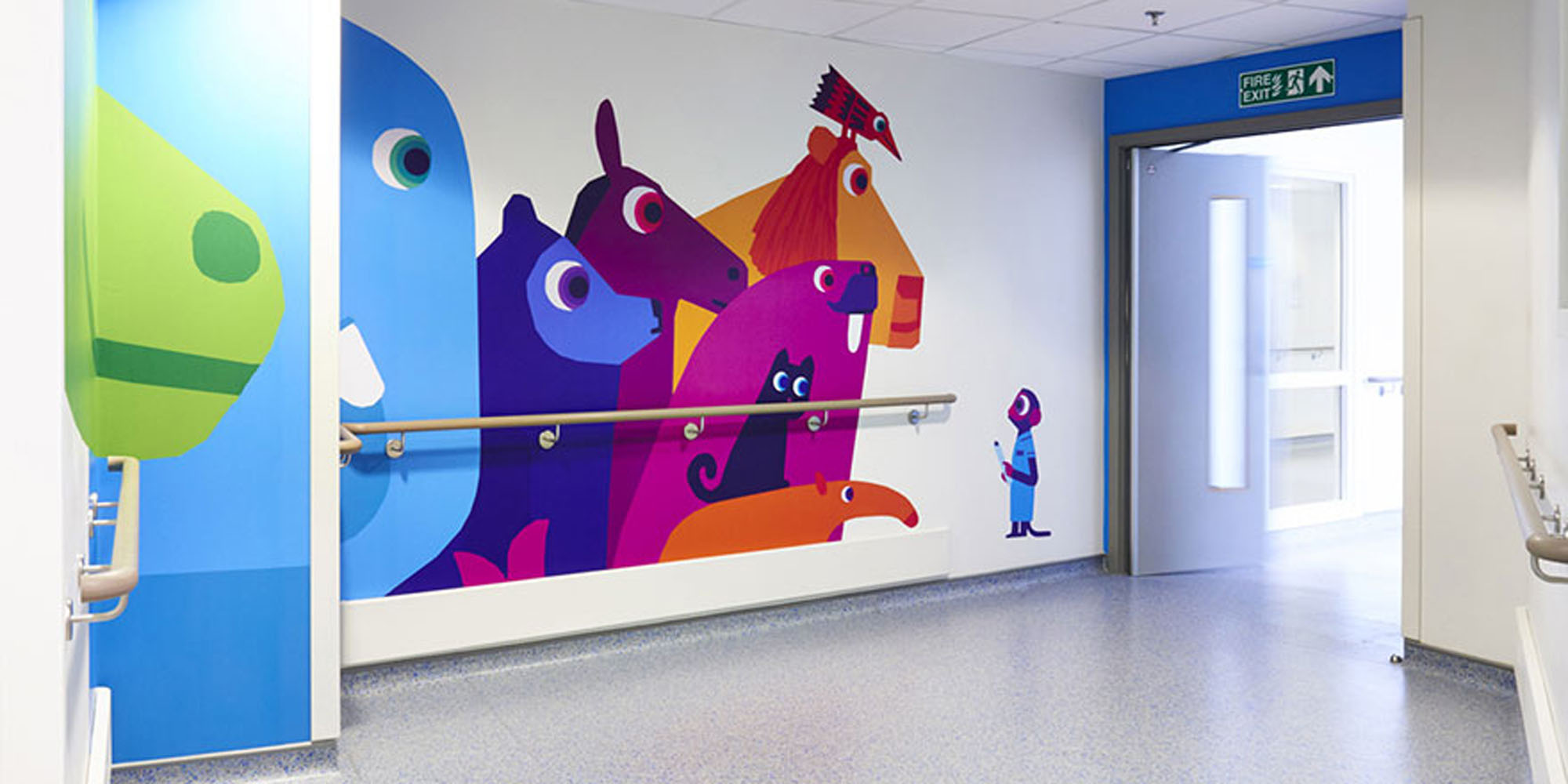 hôpital de Cardiff Décor mural impression numérique