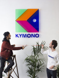 L’artiste plasticien Pierre Brault (à gauche) et Olivier Ramel, Pdg et co-fondateur de la start-up Kymono